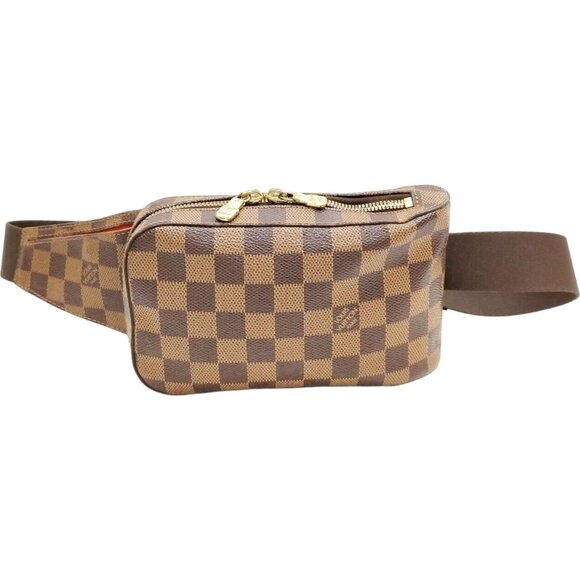 908620Z (S6) Louis Vuitton Shoulder Bag Geronimos Ebene Brown Damier - Picture 1 of 13